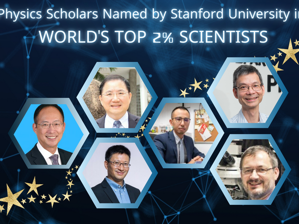 Physics Members Listed as the World's Top 2% Most-Cited Scientists