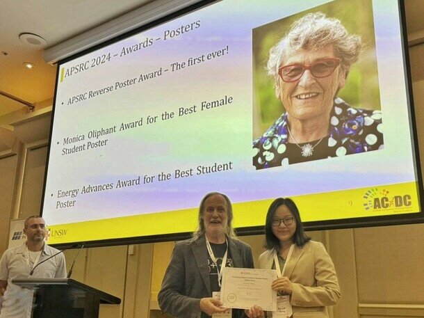 Physics PhD student won the best poster award in The Asia-Pacific Solar Research Conference 2024